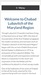 Mobile Screenshot of chabadmd.com